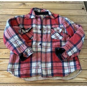 Vintage C.P.O Flannel Shirt Size Medium Men’s Red Button Up